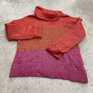 Democracy Women's Pink and Orange Jumper